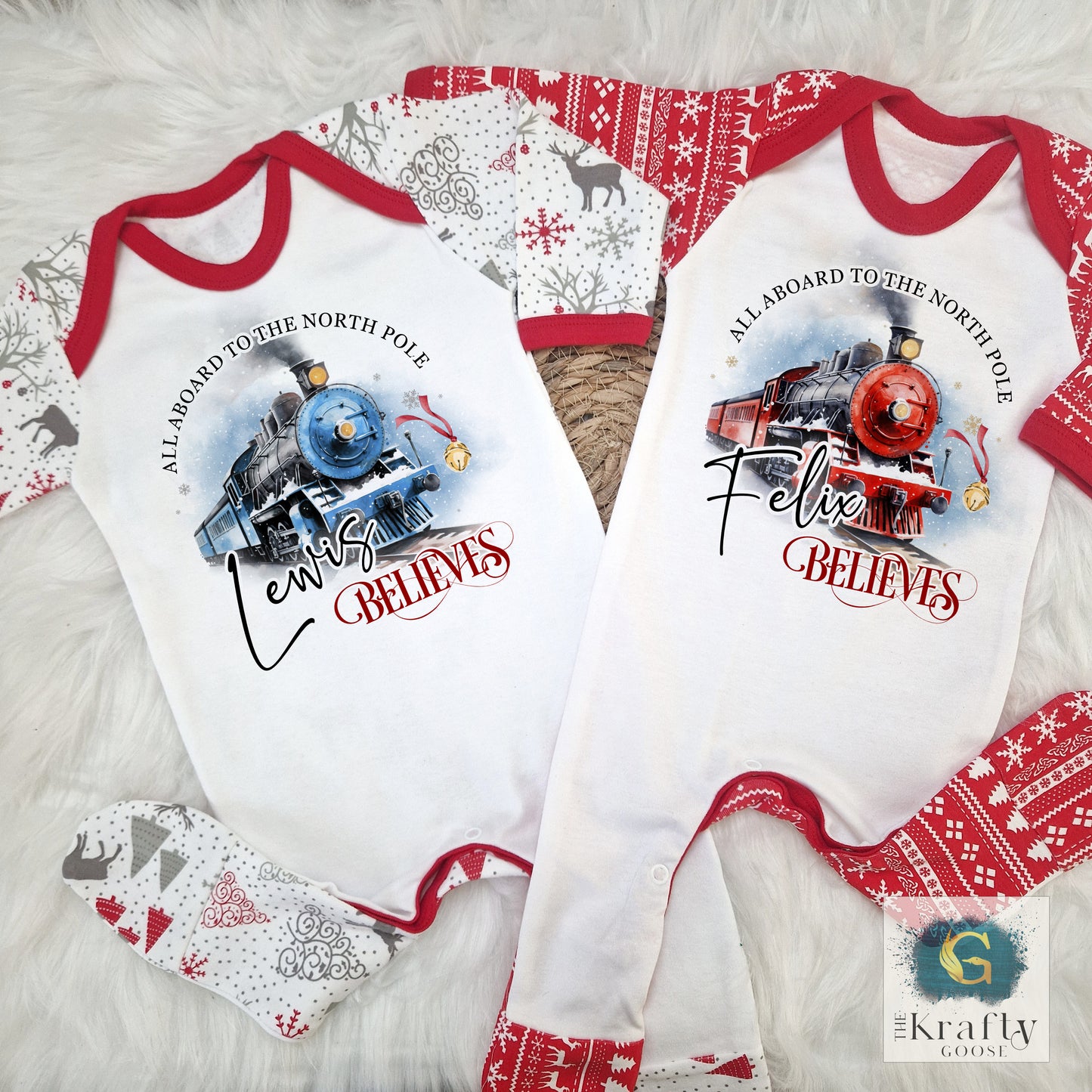 Christmas Train Design - Matching Family Sizes