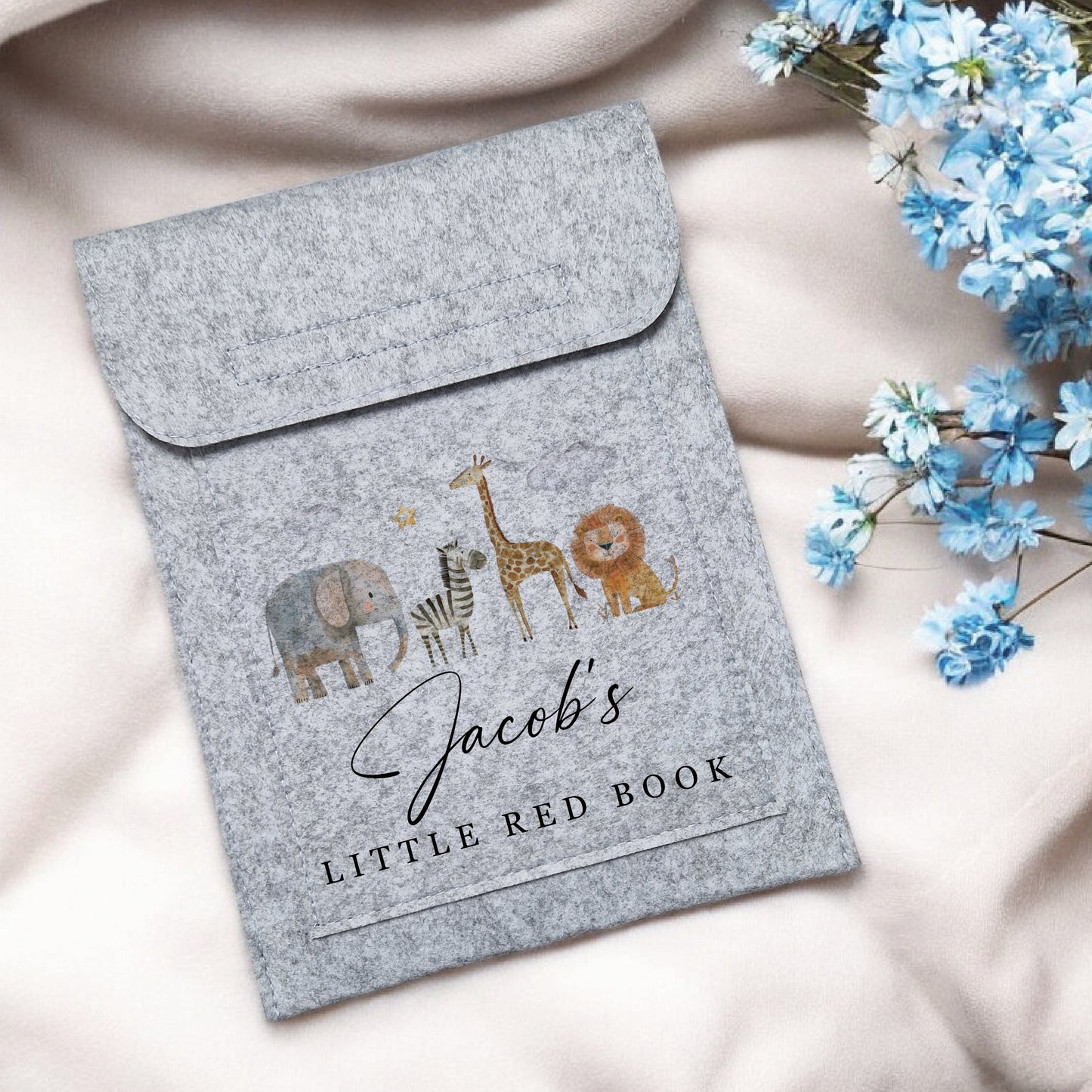 Jungle Safari Animals Design - Little Red Book Holder