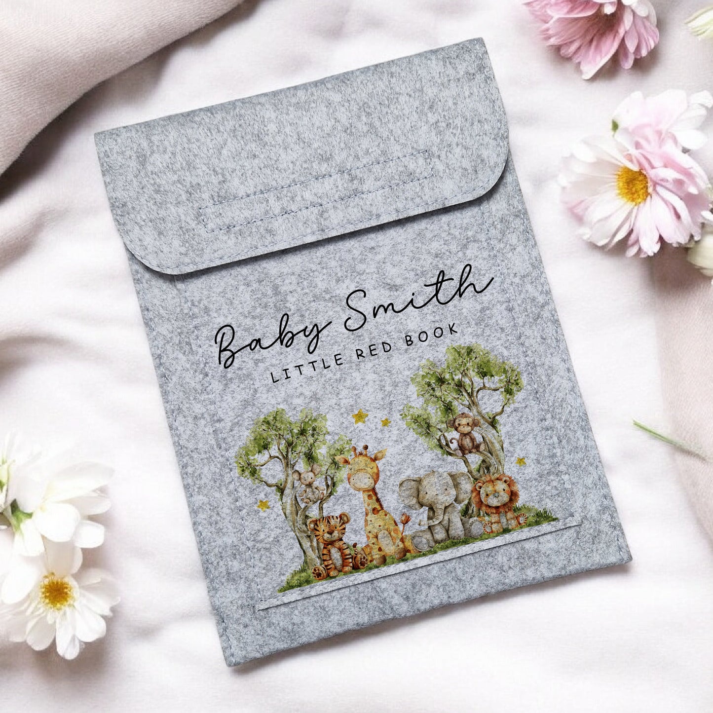 Safari Animals Design - Little Red Book Holder