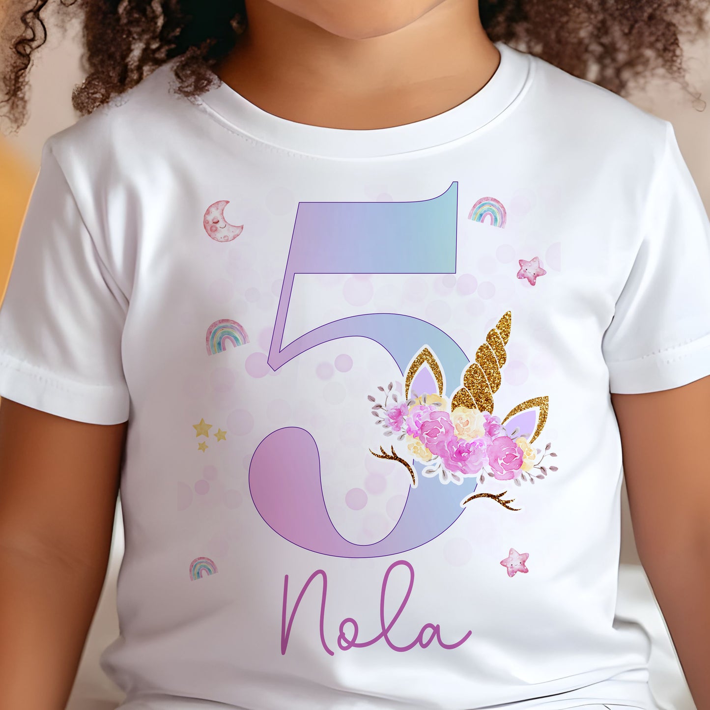 Unicorn Number Birthday T-Shirt