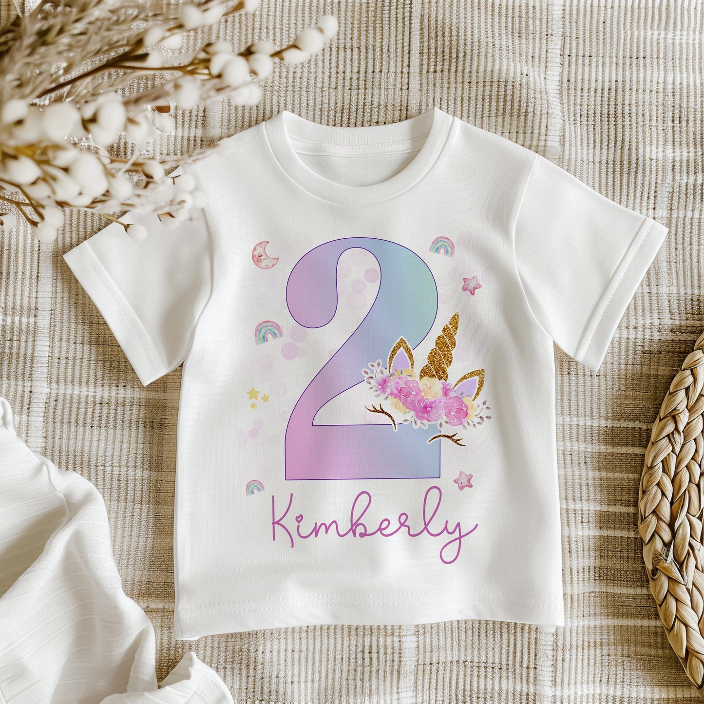 Unicorn Number Birthday T-Shirt