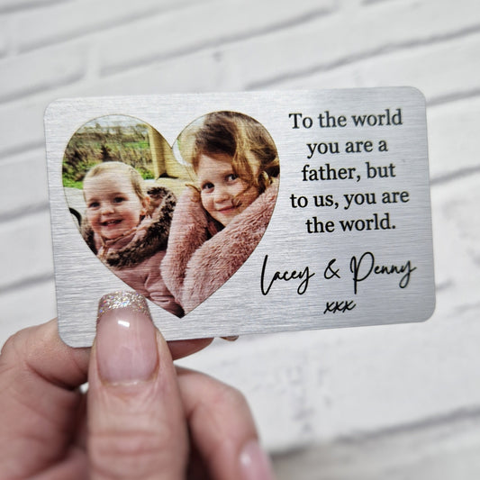 Personalised Heart Wallet Card