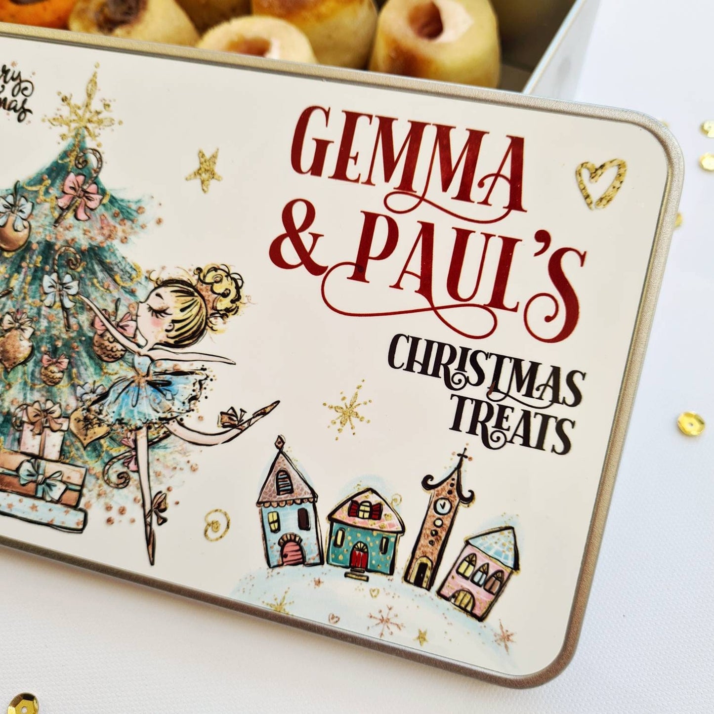 Christmas Metal Tin - Nutcracker Design