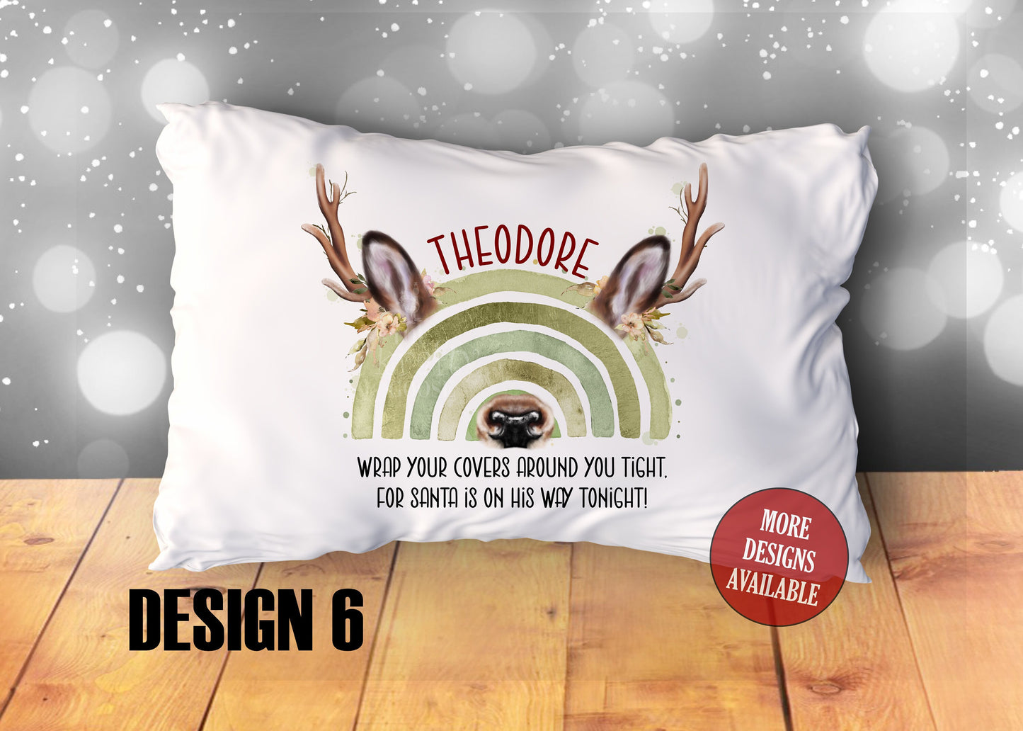 Christmas Pillowcase, Personalised Cushion, Christmas Eve Box, Stocking Filler, Father Christmas Pillow, Gamer Gift, Nice List, Reindeer