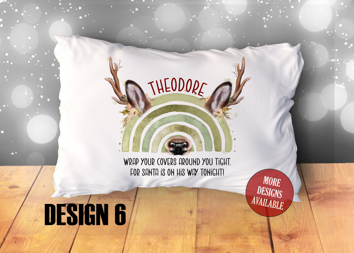 Christmas Pillowcase, Personalised Cushion, Christmas Eve Box, Stocking Filler, Father Christmas Pillow, Gamer Gift, Nice List, Reindeer