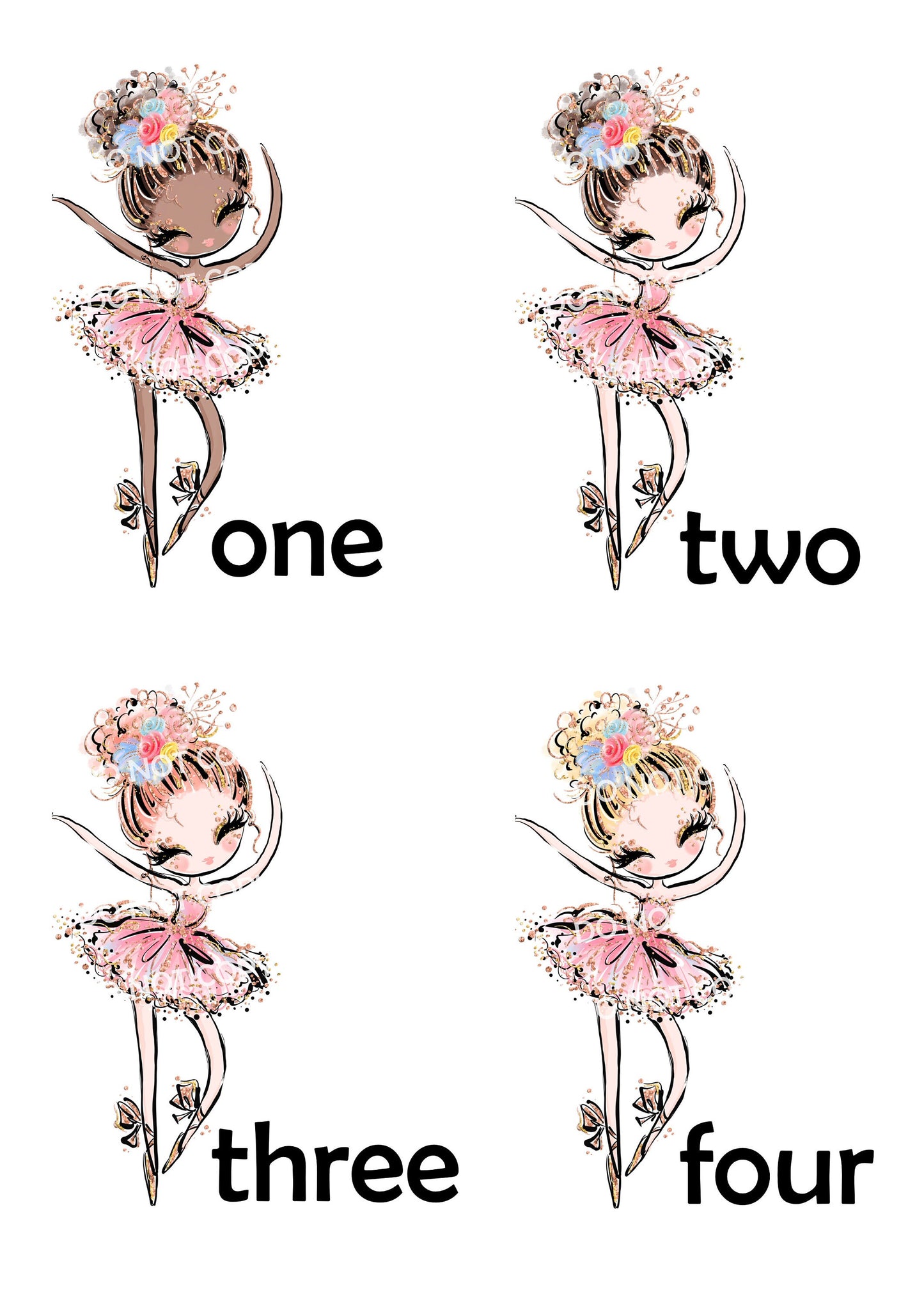 Personalised School Gym Bag, Kids PE Bag, Back to School Ballet Dancer Theme with Name, Flowery Bag for Girls, Dance Gift, Stocking Filler