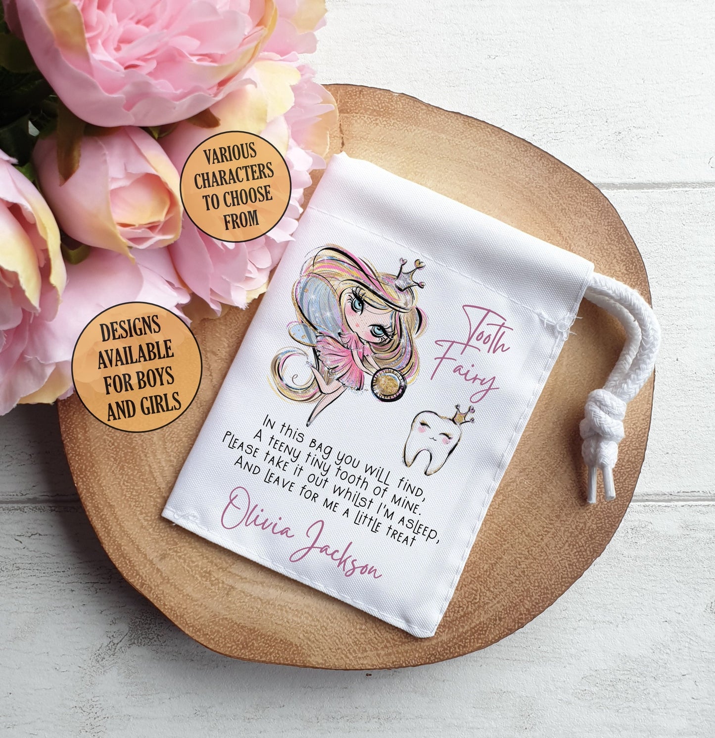 Tooth Fairy Pouch - Boys, Girls and Superhero Designs!