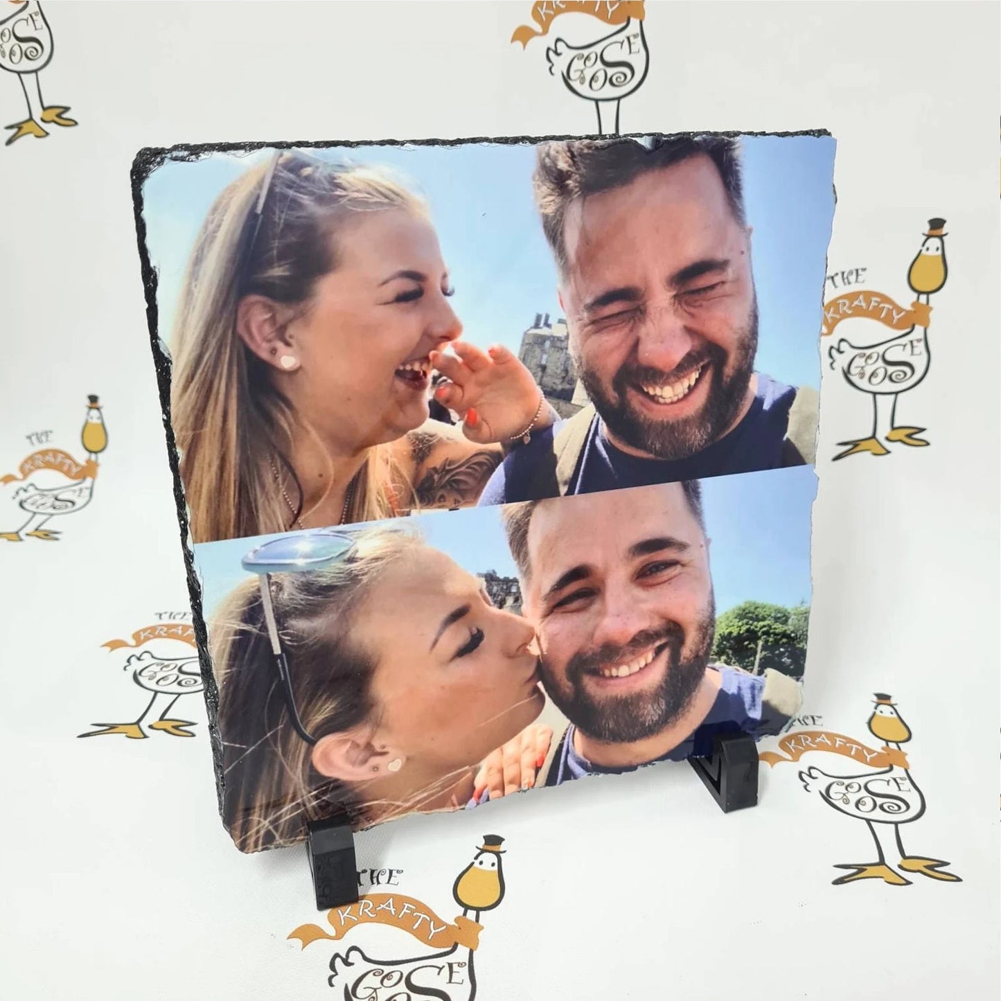 Photo Rock Slate, Personalised with Your Photo, Custom Gift Idea, Memorial, Christmas Gift for Her and Him, Anniversary Wedding Gift Idea