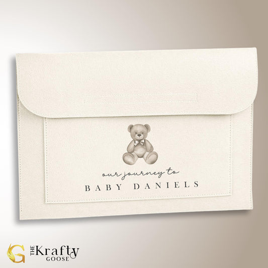 Pregnancy Maternity Notes Folder - Bear Design