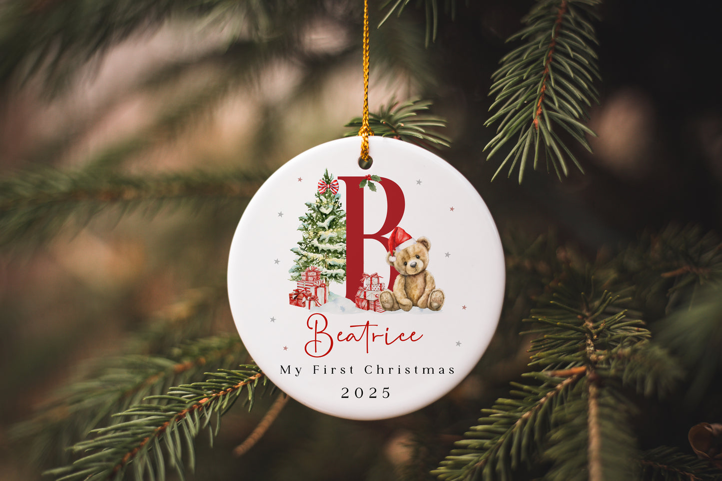 Reindeer Soft Toy - First Christmas - Teddy Bear Alphabet