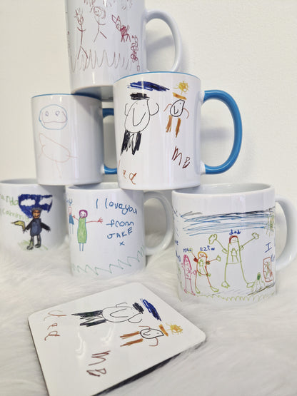 Custom Drawing Mug - Your Drawing Printed!