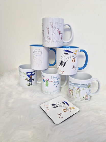 Custom Drawing Mug - Your Drawing Printed!