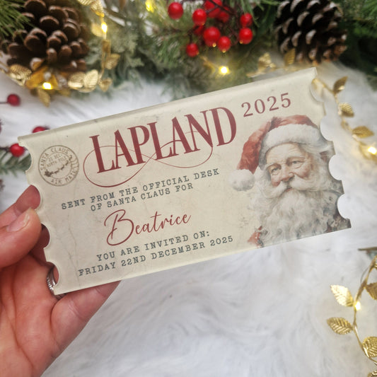Lapland Invitation - Acrylic Ticket
