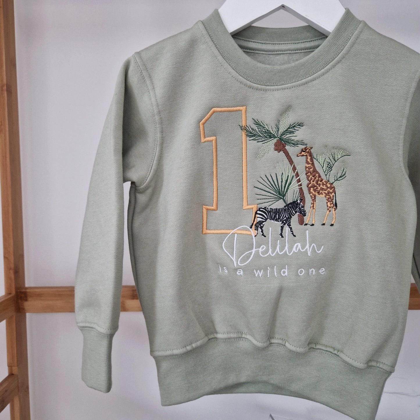 Personalised Safari Sweatshirt - Any Name and Age