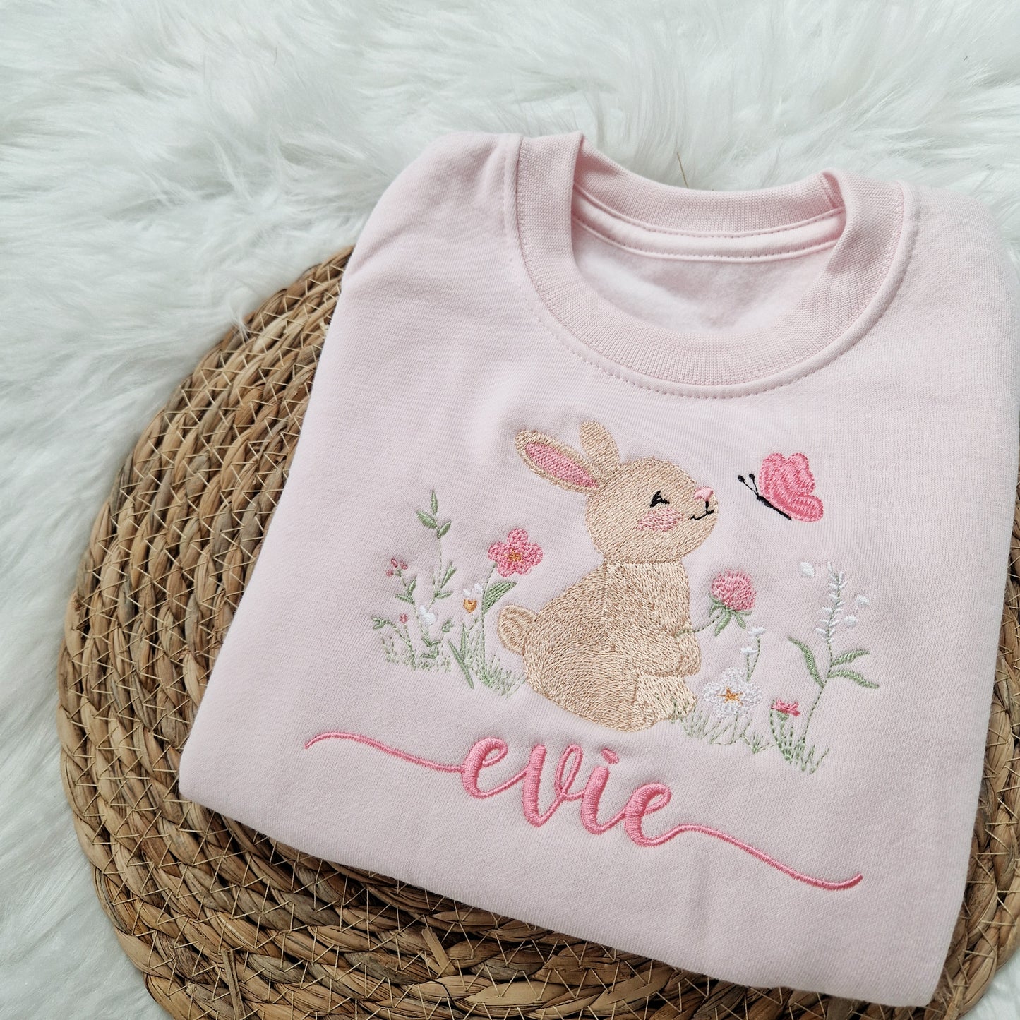 Bunny and Butterfly Sweatshirt