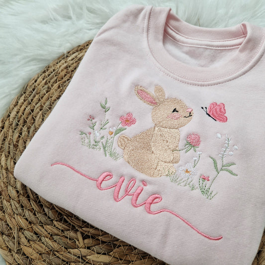 Bunny and Butterfly Sweatshirt