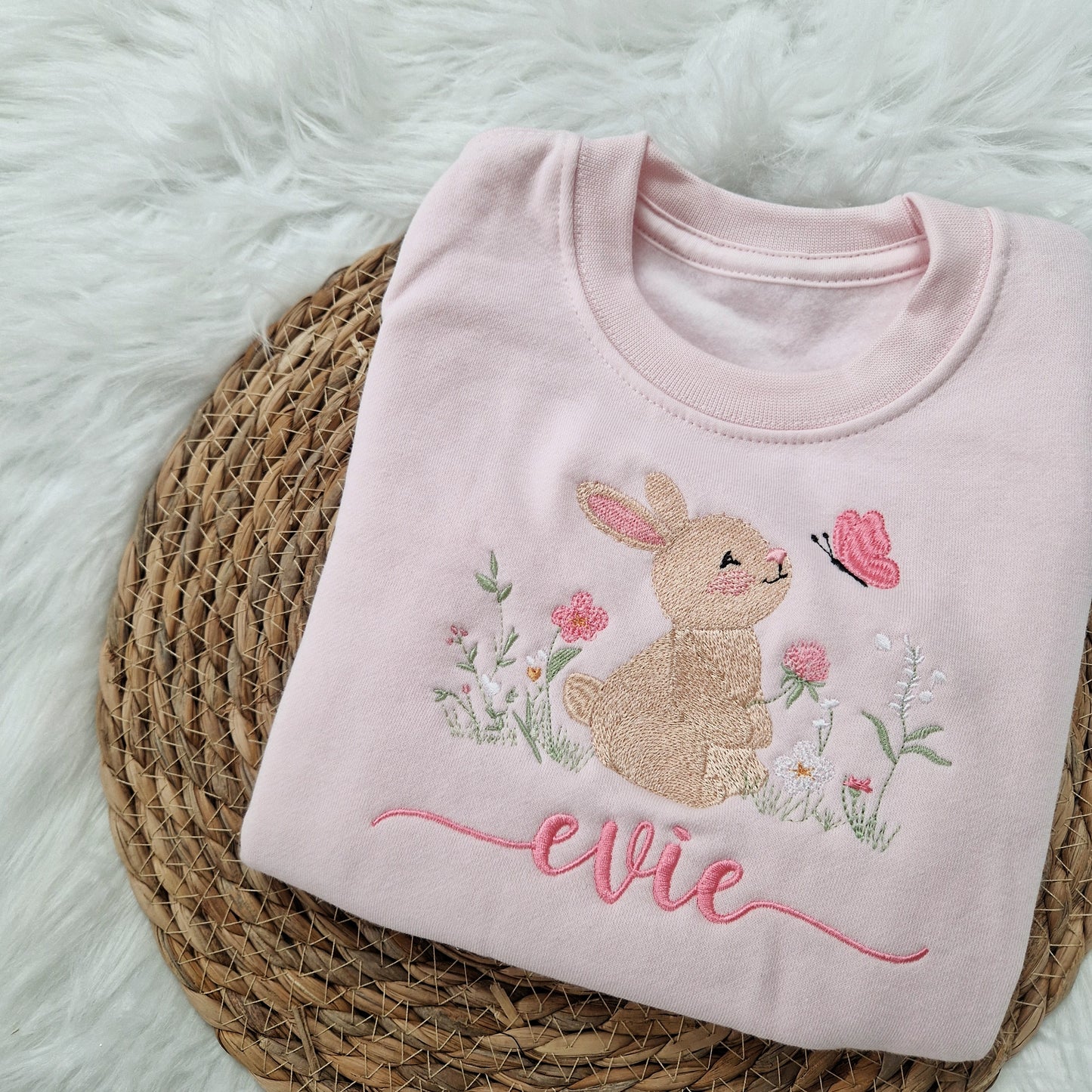 Bunny and Butterfly Sweatshirt