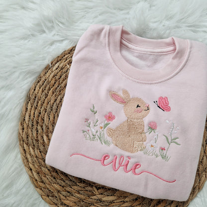 Bunny and Butterfly Sweatshirt