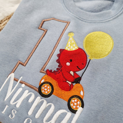 Dinosaur Birthday Sweatshirt