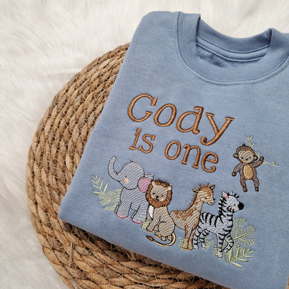 Safari Animals Birthday Sweatshirt