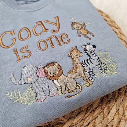 Safari Animals Birthday Sweatshirt