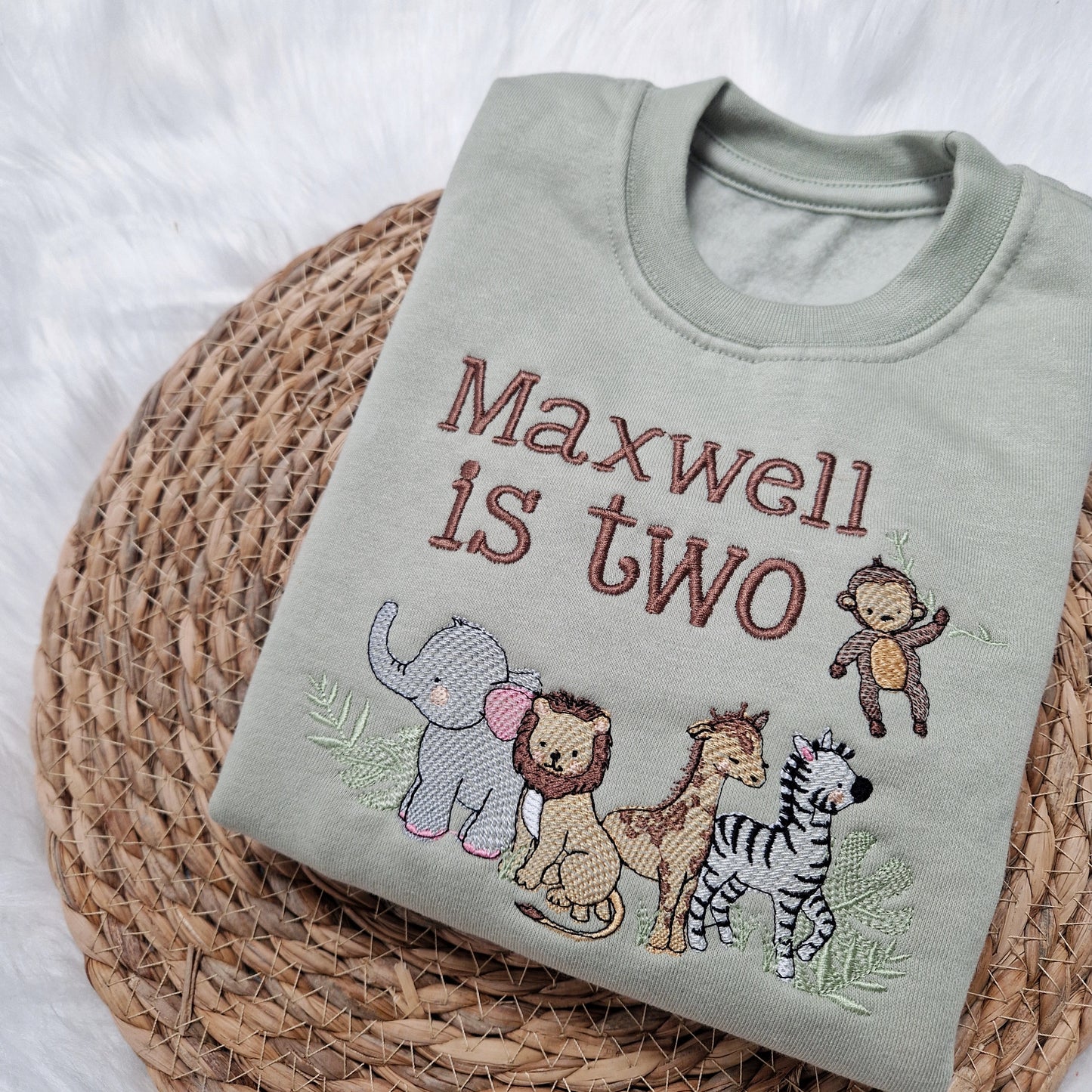 Safari Animals Birthday Sweatshirt