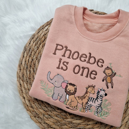 Safari Animals Birthday Sweatshirt