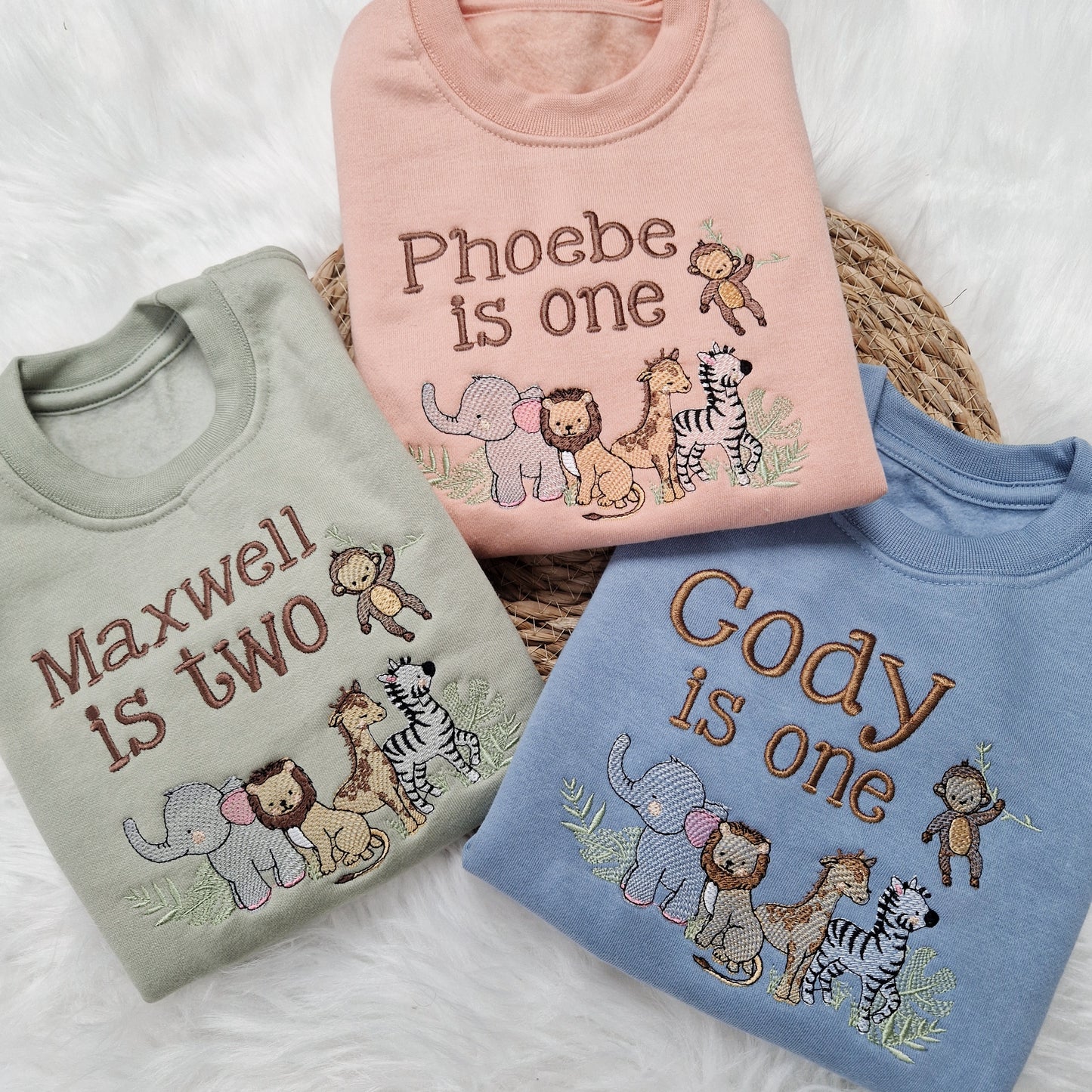 Safari Animals Birthday Sweatshirt