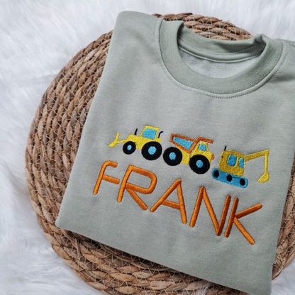 Construction Vehicles Sweatshirt
