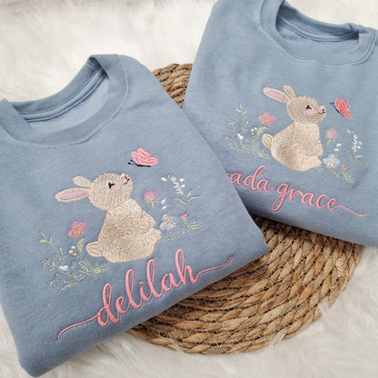 Bunny and Butterfly Sweatshirt