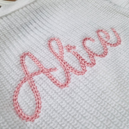 Name Knitted Cardigan