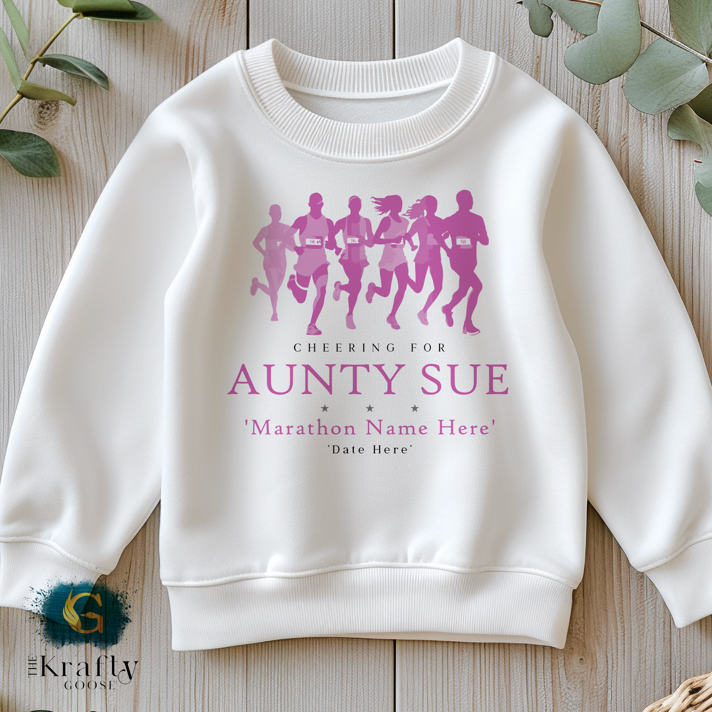 Marathon Supporters - Pink Design - Sleepsuit Romper - T-Shirt - Vest - Sweater