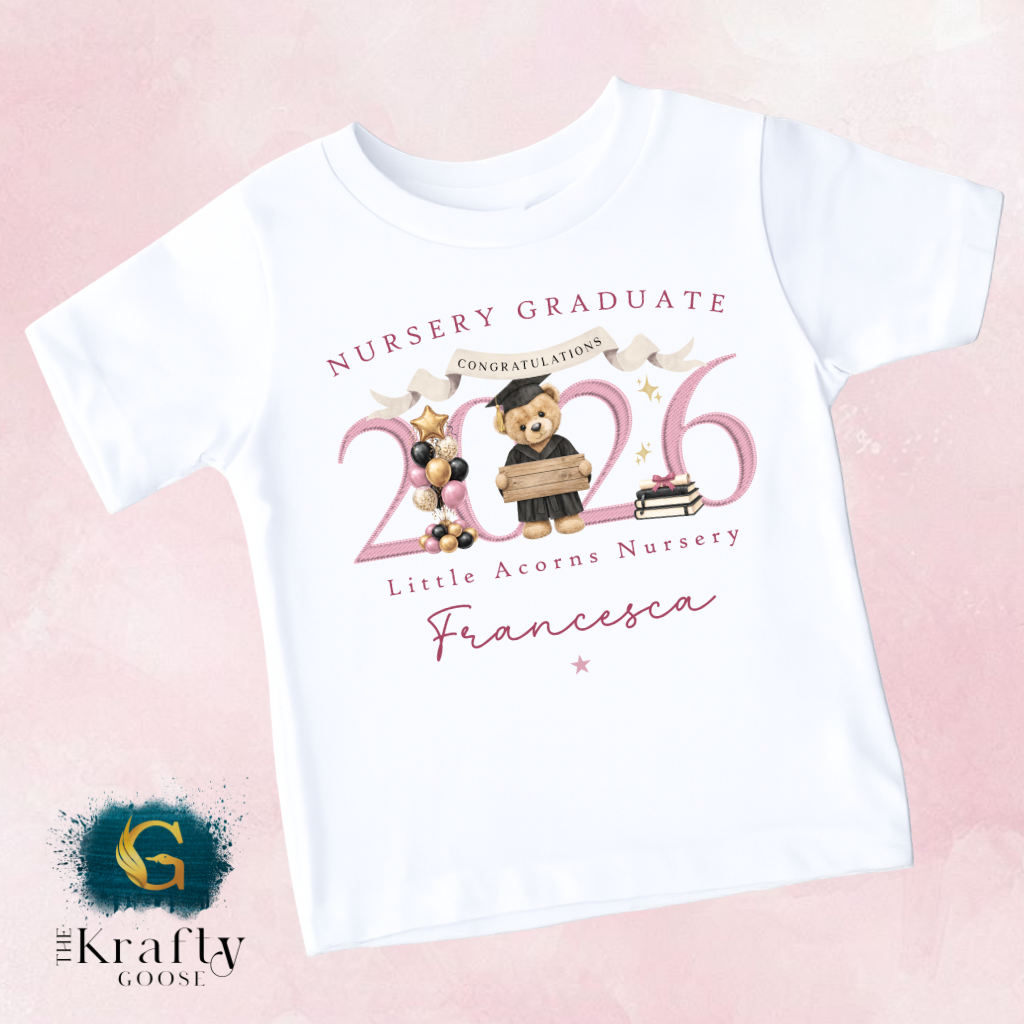 Nursery Graduation 2026 Teddy Design - T-Shirt or Sweatshirt