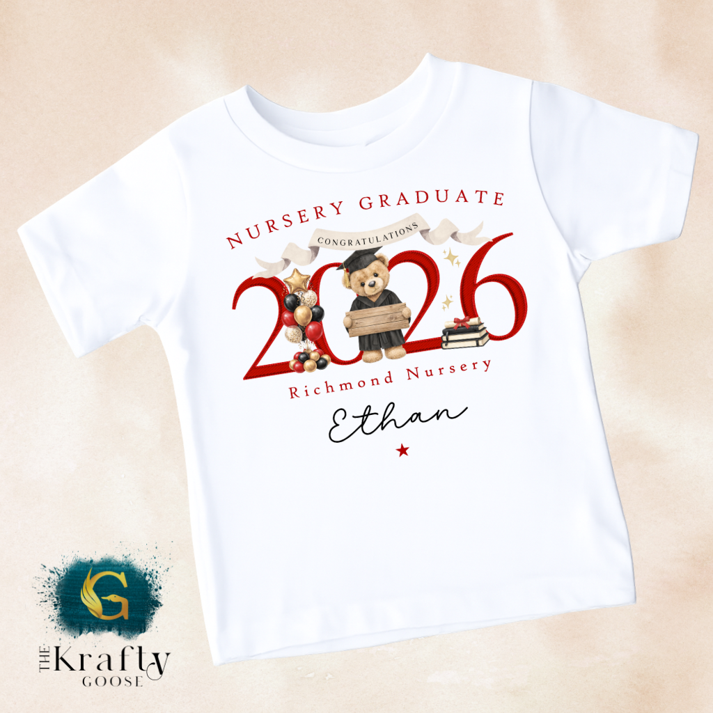 Nursery Graduation 2026 Teddy Design - T-Shirt or Sweatshirt