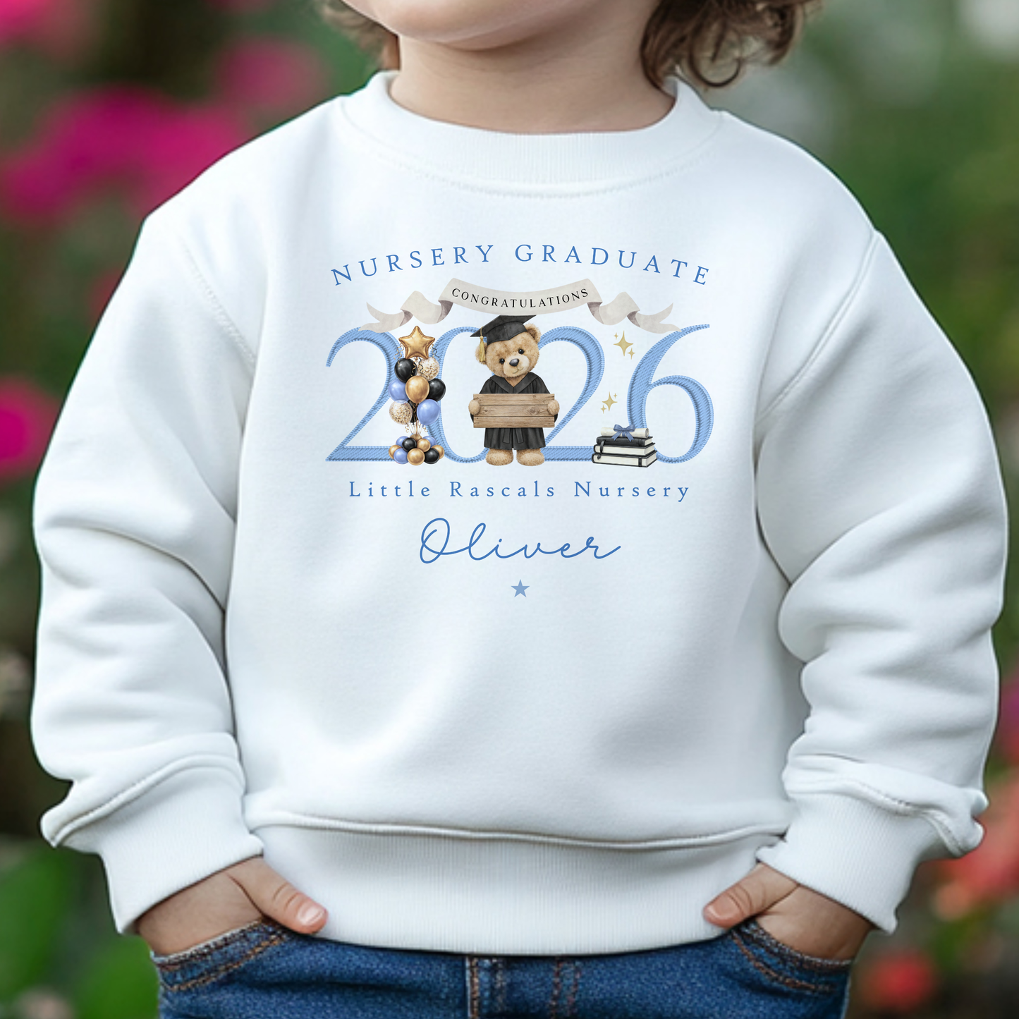 Nursery Graduation 2026 Teddy Design - T-Shirt or Sweatshirt