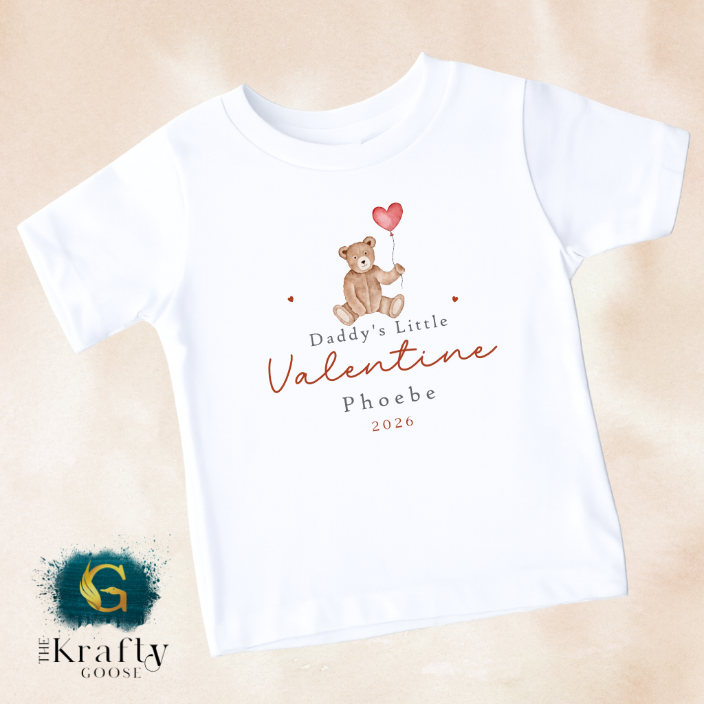 Little Valentine - Bear and Balloon Design