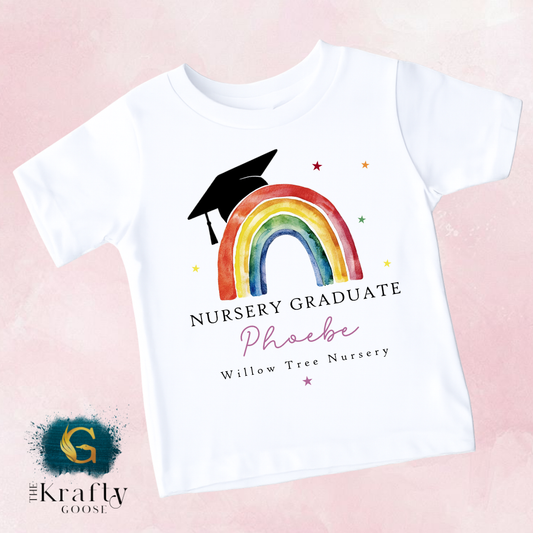 Nursery Graduation Rainbow Design - T-Shirt or Sweatshirt