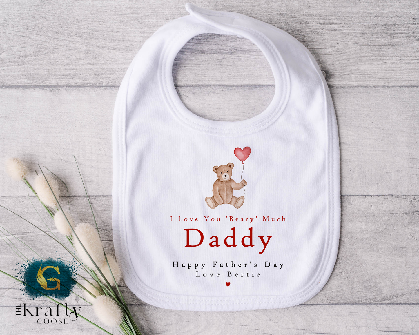 I Love You Beary Much Daddy Fathers Day - T-Shirt - Vest - Sleepsuit Romper - Sweater