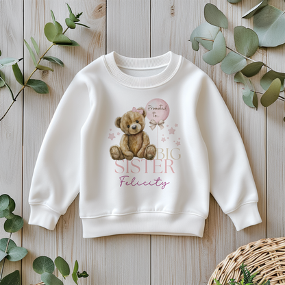 Promoted to Big Sister Bear - T-Shirt or Sweatshirt