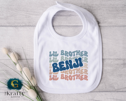 Little Brother Retro Wavy Sleepsuit Romper - Vest - Bib