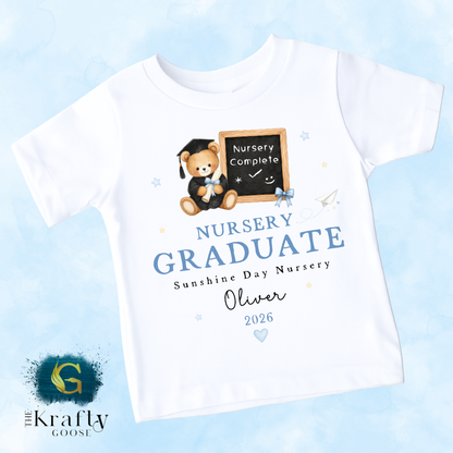Nursery Graduation Chalk Board Teddy - T-Shirt or Sweatshirt