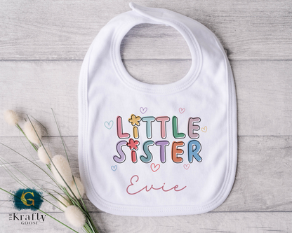 Little Sister - Sleepsuit Romper - Vest - Bib