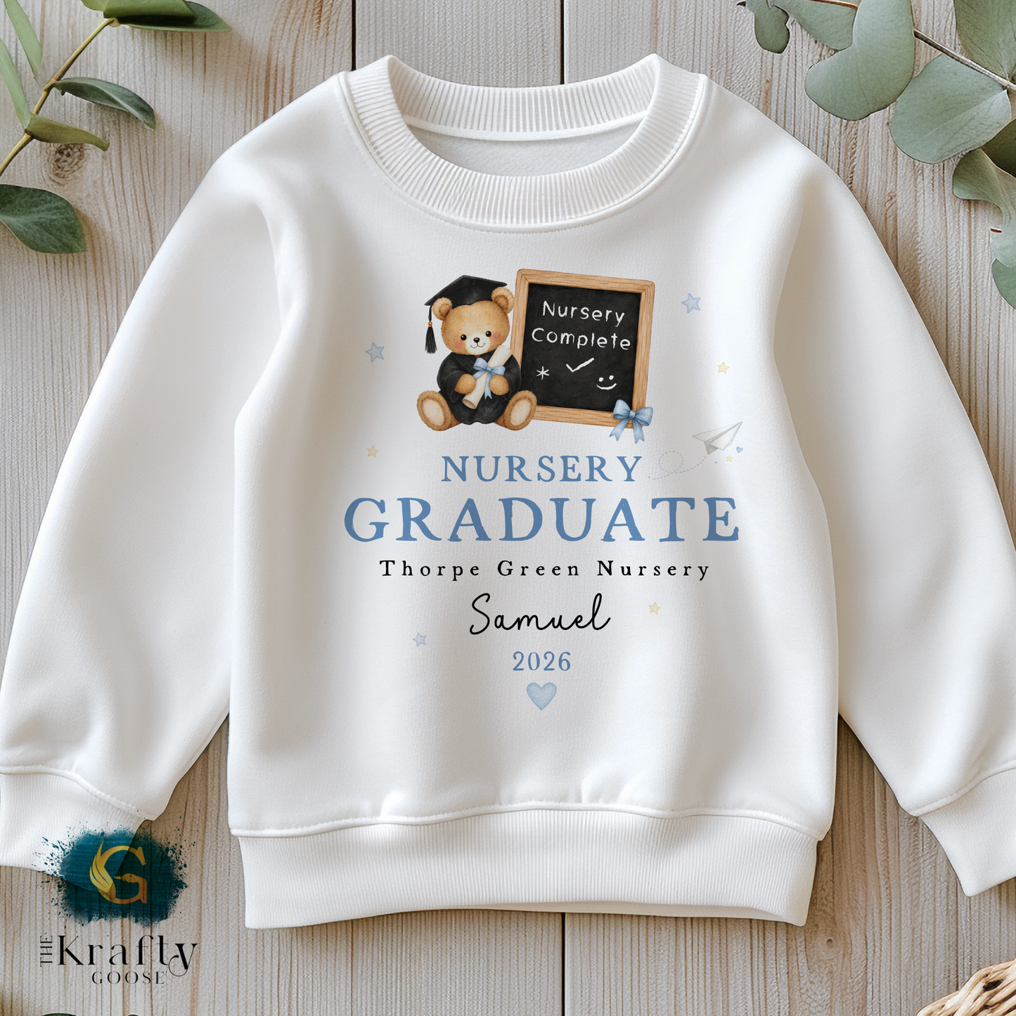 Nursery Graduation Chalk Board Teddy - T-Shirt or Sweatshirt