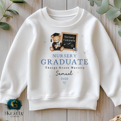 Nursery Graduation Chalk Board Teddy - T-Shirt or Sweatshirt