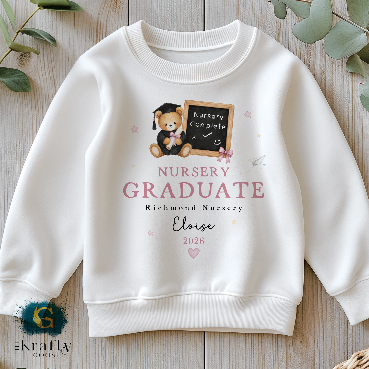 Nursery Graduation Chalk Board Teddy - T-Shirt or Sweatshirt