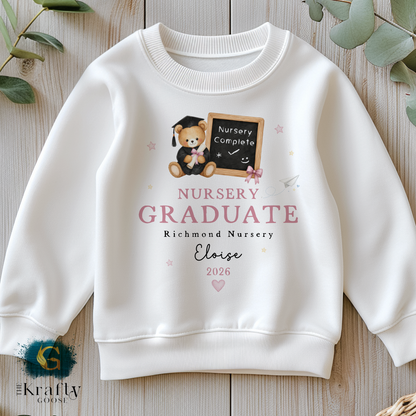 Nursery Graduation Chalk Board Teddy - T-Shirt or Sweatshirt
