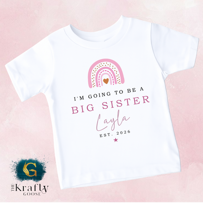 I'm Going To Be a Big Sister - Rainbow Design