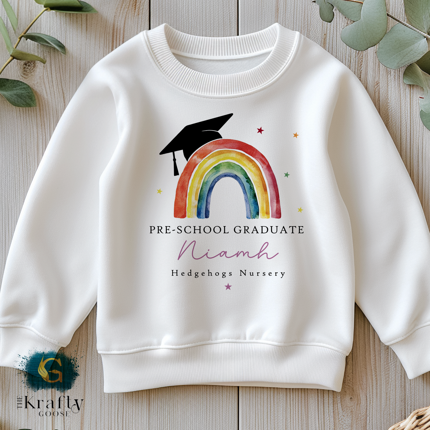Nursery Graduation Rainbow Design - T-Shirt or Sweatshirt