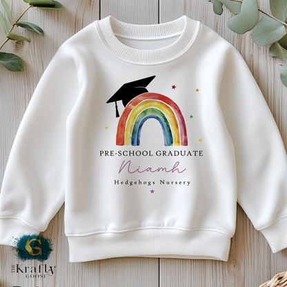 Nursery Graduation Rainbow Design - T-Shirt or Sweatshirt