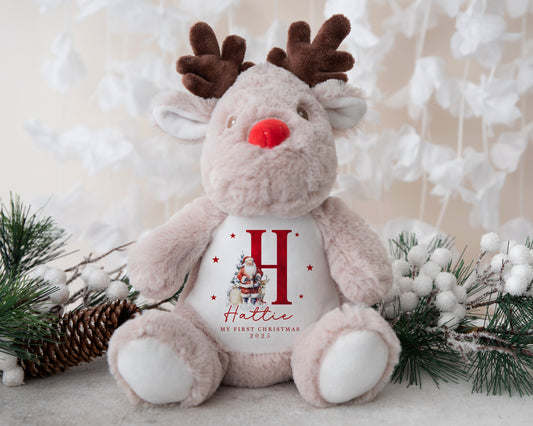 Reindeer Soft Toy - First Christmas - Santa Alphabet
